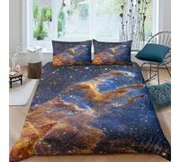 BARDYS Pillar of Creation 3D Printed Bedding Set Soft Microfiber Universe Comforter Cover with Pillowcaser, Quilt Cover with Zipper,Duvet Cover Set Light Weight for Kids Girls，boys Double（200x200cm）