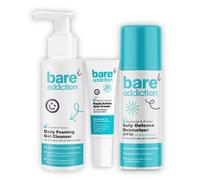 Bare Addiction Skincare Bare Necessity Three Care Set In White Blue White Blue 3 Pack