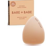 Bare Babe Triangle Grippy Not Sticky Nipple Covers - Cakes Reusable Non Adhesive Nipple Pasties for Women - Silicone Bra, Honey, S