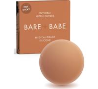 Bare Babe Women's Invisible Non-Adhesive Nipple Cover Breast Petals, Caramel, Small (Fits AA-B)