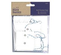 Bare Basics Envelope Bags, White, One Size
