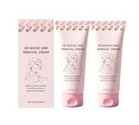 Bare Basics No Shave Hair Removal Cream,Depilatory Cream,Fast and Gentle, Moisturizes and Nurtures Skin, Leaving it Soft and Protected after Hair Removal, Suitable for All Types Sensitive Skin (2 pcs)