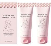 Bare Basics No Shave Hair Removal Cream-Fast Gentle Depilatory Cream for Women&Men,Vitamin E & Pro-Vitamin B5,Moisturises & Protects Skin,Long-Lasting Smooth Up to 2 Weeks,150g (2PCS)