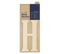 Bare Basics Papermania Adhesive Wooden Letter - H