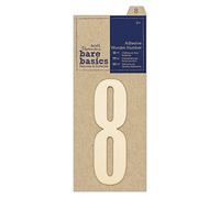 Bare Basics Papermania Adhesive Wooden Number - 8