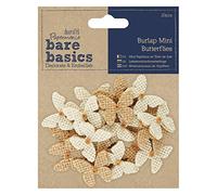 Bare Basics Papermania Burlap Mini Butterflies (20Pcs)