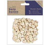 Bare Basics Papermania Mini Wooden Hearts - Pack of 200