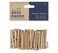 Bare Basics Papermania Wooden Letters - 10 Pieces