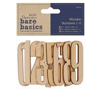 Bare Basics Papermania Wooden Numbers - 10 Pieces