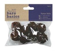 Bare Basics Rattan Balls, Natural, One Size