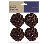 Bare Basics Rattan Balls, Paper, Natural, One Size