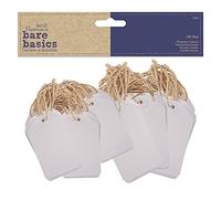Bare Basics Tags, White