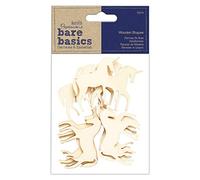 Bare Basics Wooden Embellishments, Natural, N Applicable
