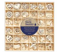 Bare Basics Wooden Embellishments, Natural, N Applicable