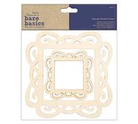 Bare Basics Wooden Embellishments, Natural, N Applicable