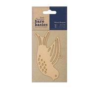 Bare Basics Wooden Shapes, Natural, One Size