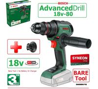 Bosch ADVANCEDDRILL 18V-80 P4A 18v Cordless Drill Driver No Batteries No Charger No Case