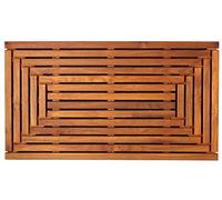 Bare Decor Giza Shower, Spa, Door Mat in Solid Teak Wood, 36" x 20"