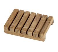 Bare Decor Real Teak soap Dish, Wood, Brown