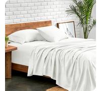 Bare Home Bed Sheet Set Emperor Size - Premium 1800 Ultra-Soft Hydro-Brushed Microfibre Sheets - Deep Pocket - 4 Piece Set - Fitted Sheet, Flat Sheet, and 2 Pillowcases (Emperor, Cream)