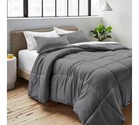 Bare Home Duvet Insert King Size - Premium 1800 Ultra-Soft Duvet Insert - 6.4 TOG - All Season Warmth Quilt - Comforter Set with 2 Pillowcases (King, Grey)