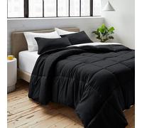 Bare Home Duvet Insert Single Size - Premium 1800 Ultra-Soft Duvet Insert - 6.4 TOG - All Season Warmth Quilt - Comforter Set with 1 Pillowcase (Single, Black)