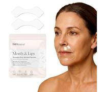 Bare Intent Reusable Anti-Wrinkle Patches for Mouth & Lip | Hypoallergenic, Moisturizing & Smoothing Wrinkle Patches for Creases, Marionette Folds & Smile Lines | 2 pack (1 set) | Up to 15 Uses