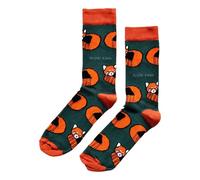 Bare Kind Save The Red Pandas Green Unisex Novelty Ankle Socks Adult UK Size 4-7