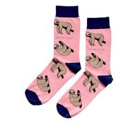Bare Kind Save The Sloths Pink Novelty Ankle Socks Adult UK Size 4-7