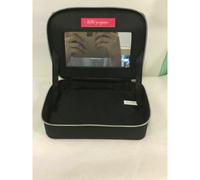 Bare Minerals Hello Gorgeous Zippered Black Makeup Bag with Mirror - Cosmetic Case