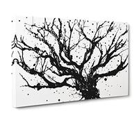 Bare Tree Splash Vol.2 Canvas Print | Gallery Wrapped 30mm Frame Wall Art | 30x20 inches | Ready to Hang | Abstract Landscape Picture | Living Room Bedroom Lounge Office