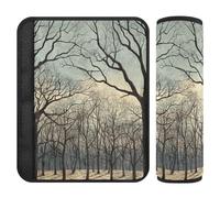 Bare Trees Illustration Art 2 pcs carseat Strap Pads, Protects Your Neck and Shoulders, car Seatbelt Cover for Sedan