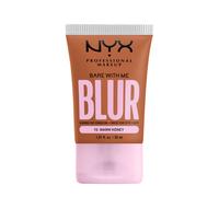 NYX Professional Makeup Blurring Tint Foundation, Medium Coverage, Matte Finish, With Niacinamide, Matcha and Glycerin, 12 Hours Hydrating, Bare With Me Blur, 30 ml, Shade: Warm Honey
