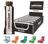 Barebells Protein Bars - 12 Count, 20g High Protein Treats - Sugar Free Chocolate Nutrition Bar, Low Carb - On The Go Breakfast or Post-Workout Snack (Cookies & Cream)