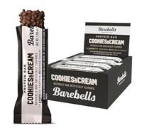 Barebells Protein Bars Cookies & Cream - Pack of 12, 55.0g Bars - Protein Snacks with 20g High Protein - Chocolate Protein Bar with 1g Total Sugar - Protein Snack & Breakfast Bar for