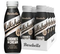 Barebells Protein Shake - 24g High Protein Milkshake, Lactose-Free, Ready to Drink, Low Carb - 8x330ml (Cookies & Cream)