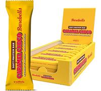 Barebells Soft Protein Bars | 16g protein Healthy Snacks, Protein Snacks for Breakfast, Sugar Free Chocolate, Low Carb - 12 x 55g (Caramel Choco)
