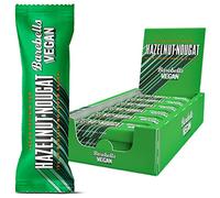 Barebells Vegan Protein Bars - Vegan Chocolate Bar with Low Carb, High Protein, Ideal for Vegan Snacks - 12 x 55g (Hazelnut Nougat)