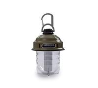 Barebones Beacon Hanging Light - Olive Drab, Rechargeable LED Camping Lantern with Adjustable Brightness - Weatherproof Vintage-Style Hanging Lantern for Outdoor Adventures and Year-Round Use