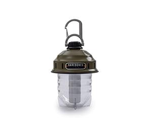 Barebones Beacon Hanging Light - Olive Drab, Rechargeable LED Camping Lantern with Adjustable Brightness - Weatherproof Vintage-Style Hanging Lantern for Outdoor Adventures and Year-Round Use
