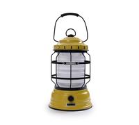 Barebones Forest Lantern - Dusty Yellow, Vintage Rechargeable LED Lantern with Adjustable Brightness - Battery Operated Camping Light for Outdoor Adventures, Backyard Gatherings, and Emergency Use