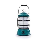 Barebones Forest Lantern - Teal, Vintage Rechargeable LED Lantern with Adjustable Brightness - Battery Operated Camping Light for Outdoor Adventures, Backyard Gatherings, and Emergency Use