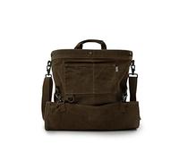 Barebones Harvesting and Gathering Bag - Foraging, Harvest and Fruit Picking Bag with Convertible Straps - Water-Resistant Waxed Canvas Gardening Tool Bag (Dark Khaki)