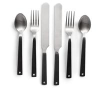 Barebones Living | Polished Flatware | Camp Cutlery 2 Pack, Slate Grey One Size