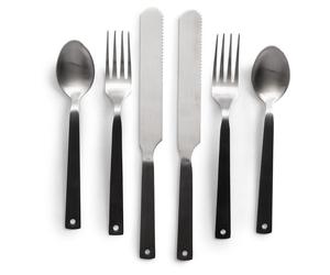 Barebones Living | Polished Flatware | Camp Cutlery 2 Pack, Slate Grey One Size