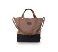 Barebones Neelum Large Waxed Canvas Tote Bags - Heavy Duty Canvas Bag and Reusable Grocery Bag, Khaki, Market Tote (16L)