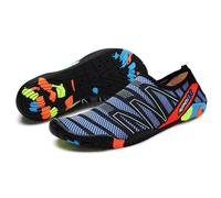 Barefoot Aqua Shoes - Beach, Pool, Surf & Sailing - Lightweight, Breathable - Men's & Women's - Navy Blue (4 UK)