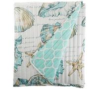 Barefoot Bungalow Cruz Quilted Throw, Polyester, Multi-Colour, Single