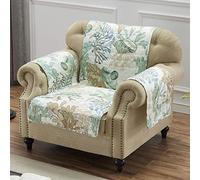 Barefoot Bungalow Furniture Protector Slipcover, Polyester, Jade, Arm Chair