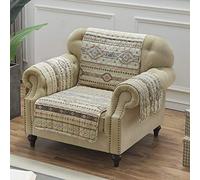 Barefoot Bungalow Furniture Slipcover, 100% Polyester, Tan, Arm Chair